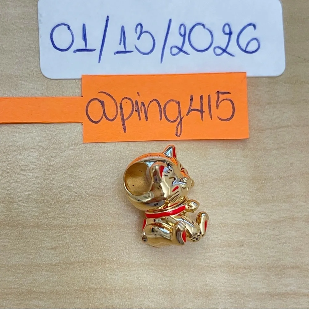 Pandora Shine Lucky Cat Charm - Picture 10 of 13